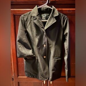 Black horze hunter show coat size 38 EUR size 8? US Used only a handful of times
